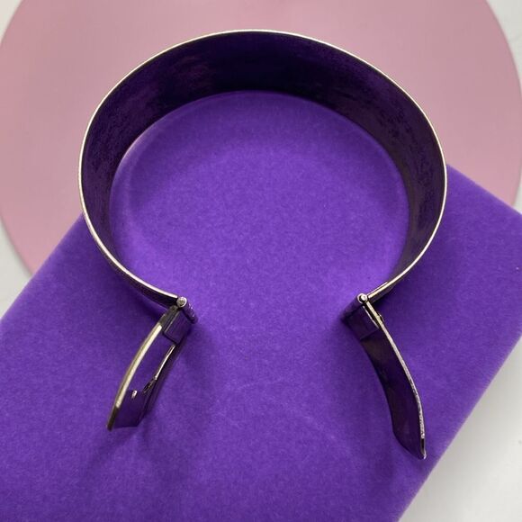 💛 Antique Silver Plated Buckle Butterfly Flower Bracelet - Picture 3 of 6